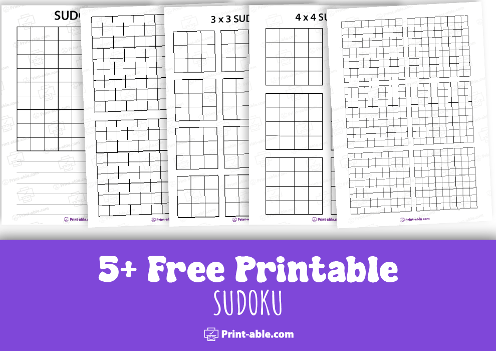 blank sudoku printable free download