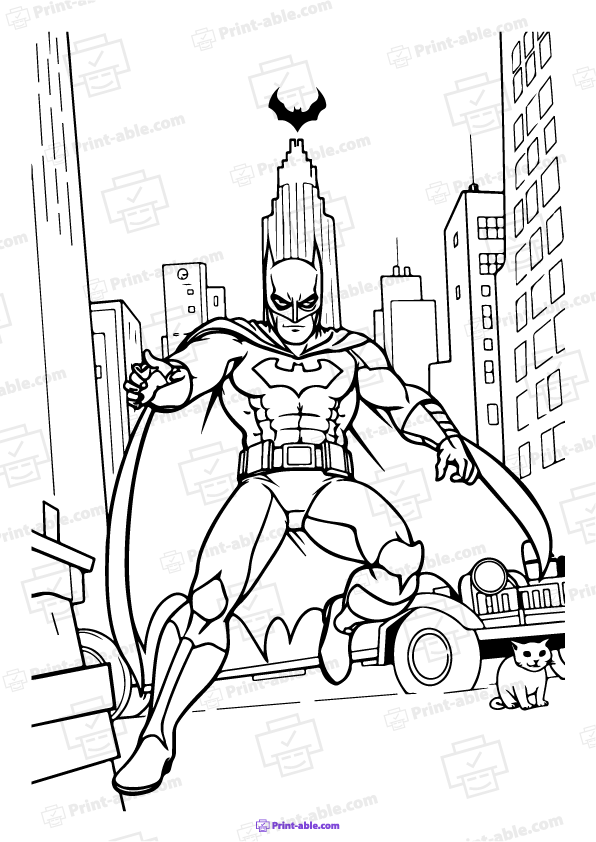 Batman Coloring Page