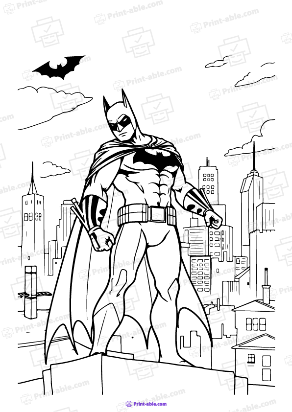 Batman Coloring Page