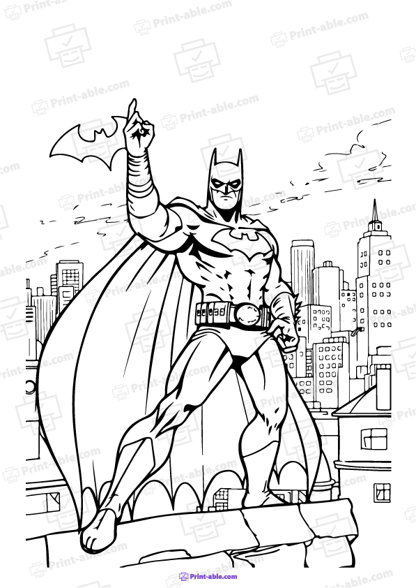 Batman Coloring Page