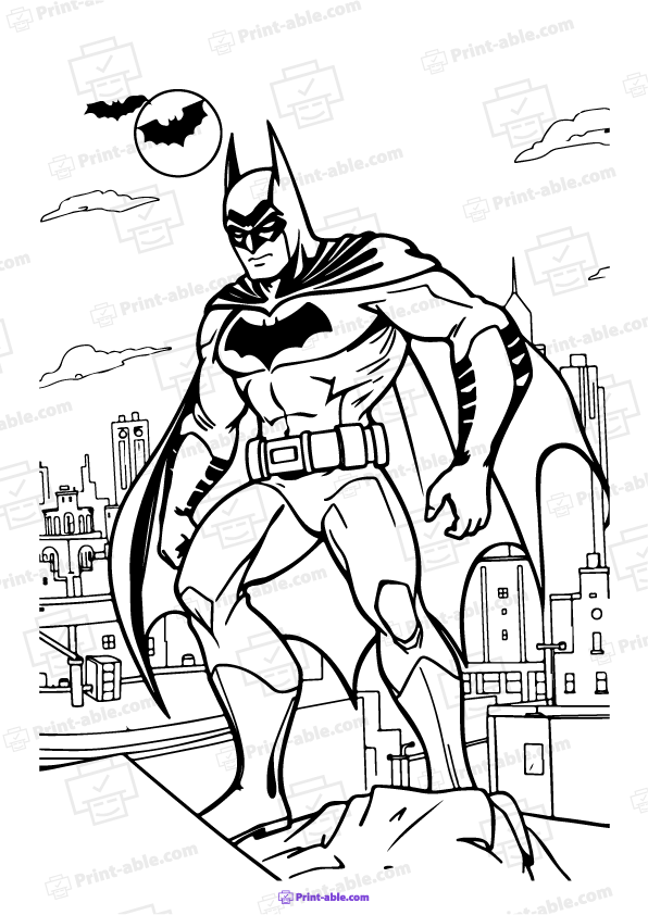 Batman Coloring Page