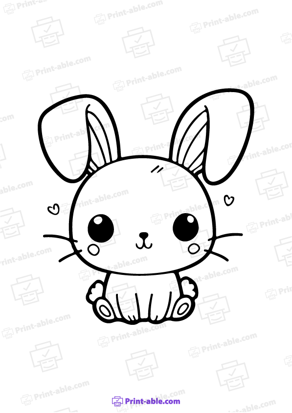 Bunny Coloring Page