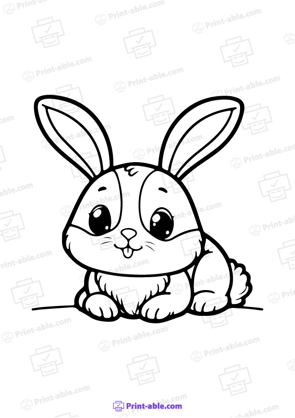 Bunny Coloring Page