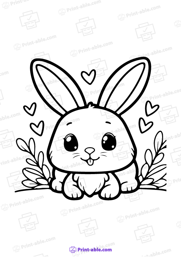 Bunny Coloring Page