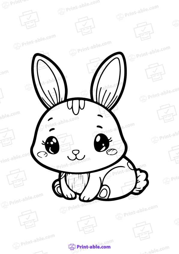 Bunny Coloring Page