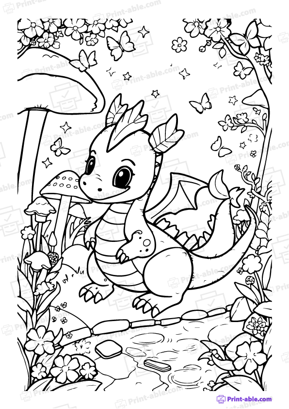 Dragon Coloring Page