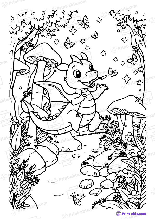 Dragon Coloring Page