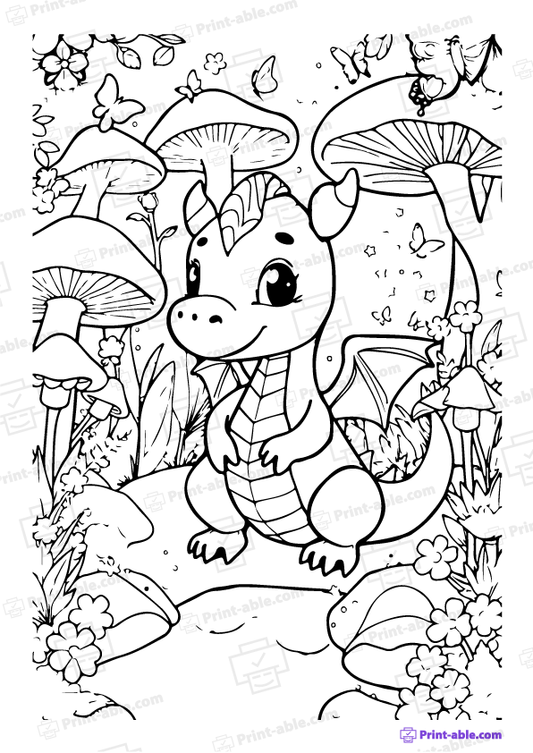 Dragon Coloring Page