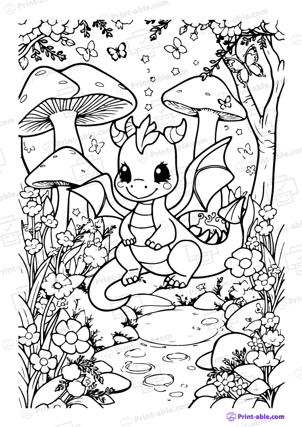 Dragon Coloring Page