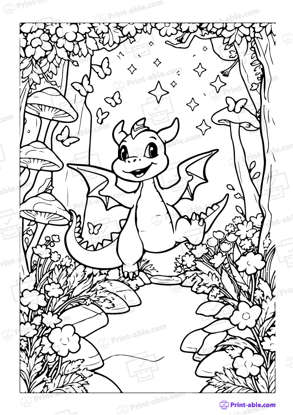 Dragon Coloring Page