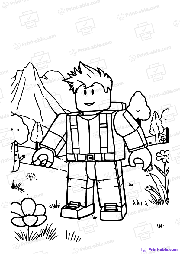 Roblox Coloring Page