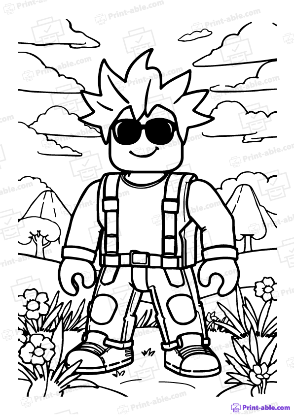 Roblox Coloring Page