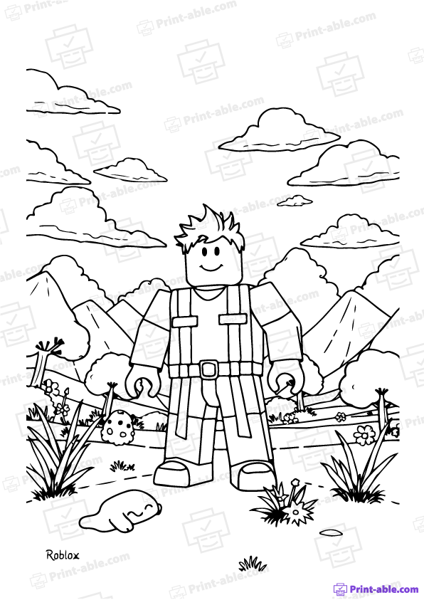 Roblox Coloring Page