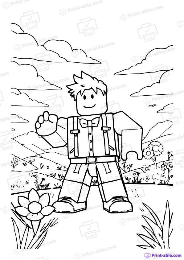 Roblox Coloring Page