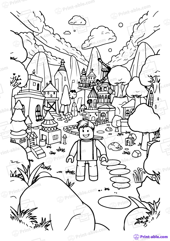 Roblox Coloring Page