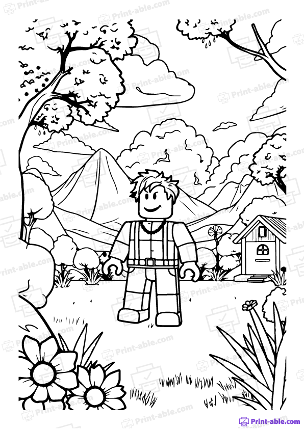 Roblox Coloring Page