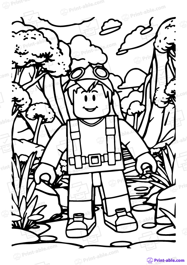 Roblox Coloring Page