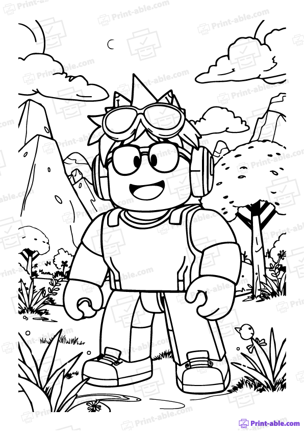 Roblox Coloring Page