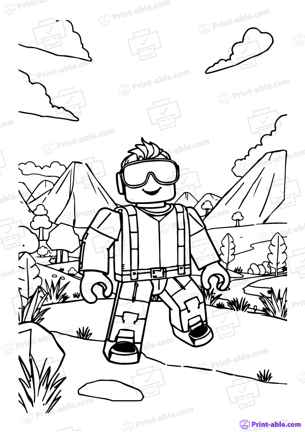 Roblox Coloring Page