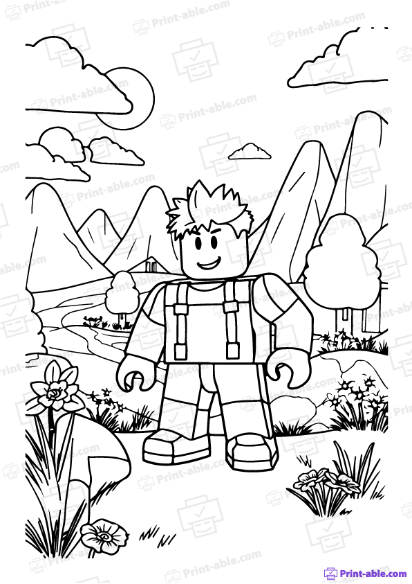 Roblox Coloring Page