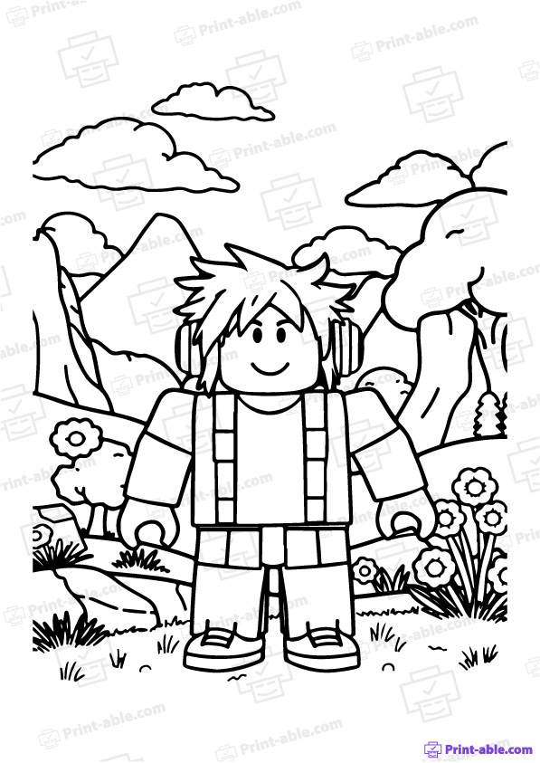 Roblox Coloring Page