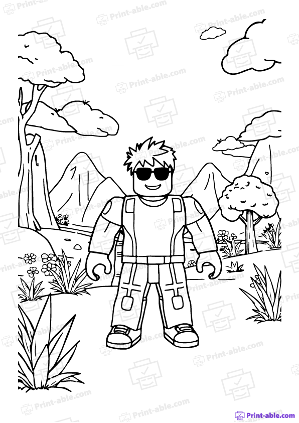 Roblox Coloring Page