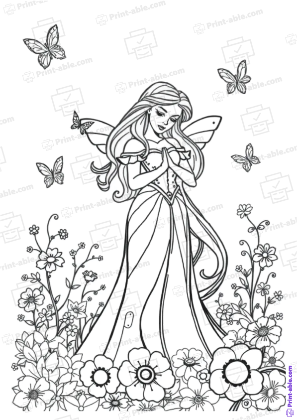 Sleeping Beauty Coloring Page Free Download