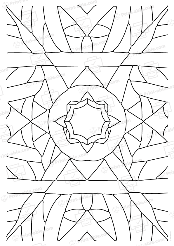 Anti Stress Zen Coloring Page Free Download