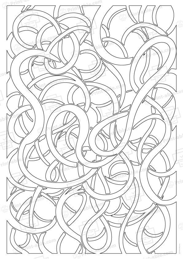 Anti Stress Zen Coloring Page Free Download