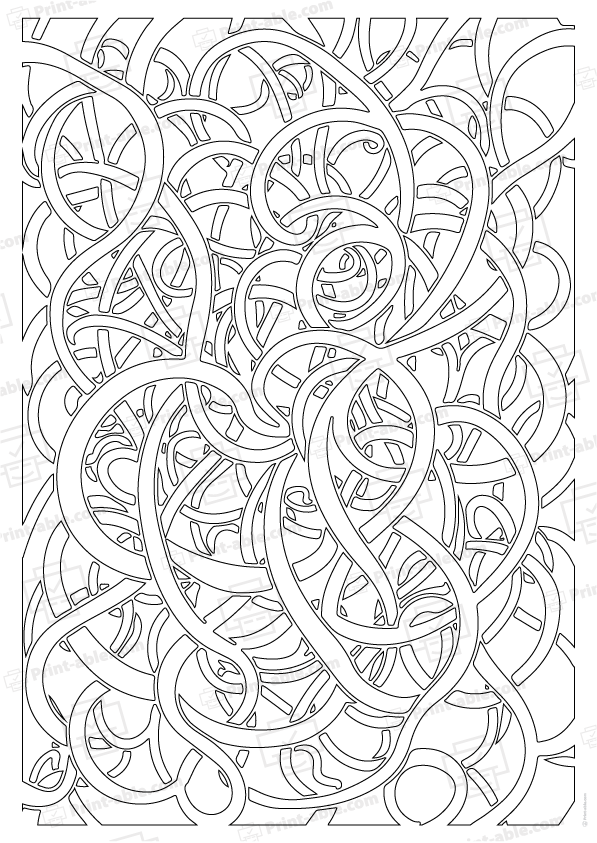 Anti Stress Zen Coloring Page Free Download