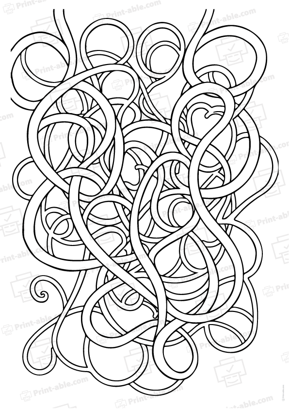 Anti Stress Zen Coloring Page Free Download