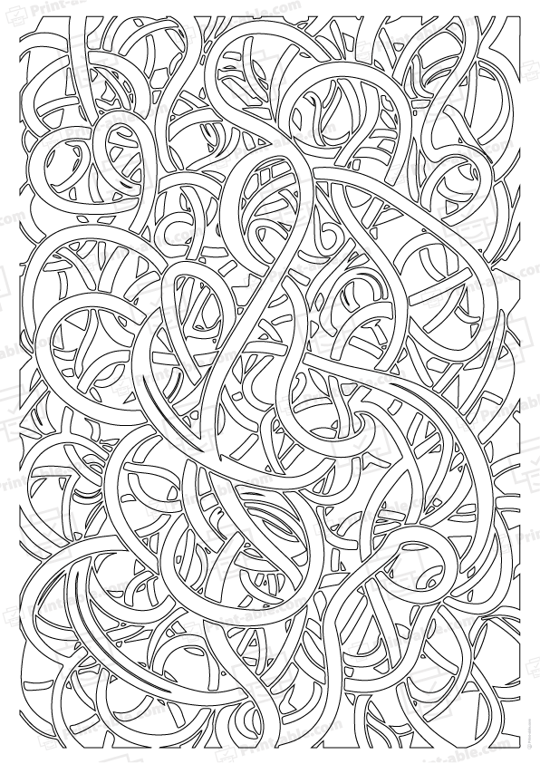 Anti Stress Zen Coloring Page Free Download