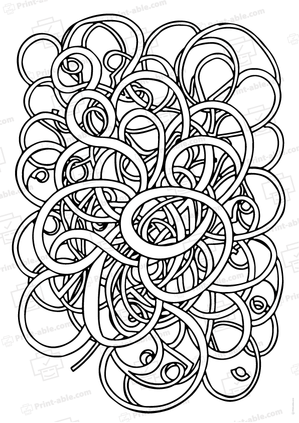 Anti Stress Zen Coloring Page Free Download