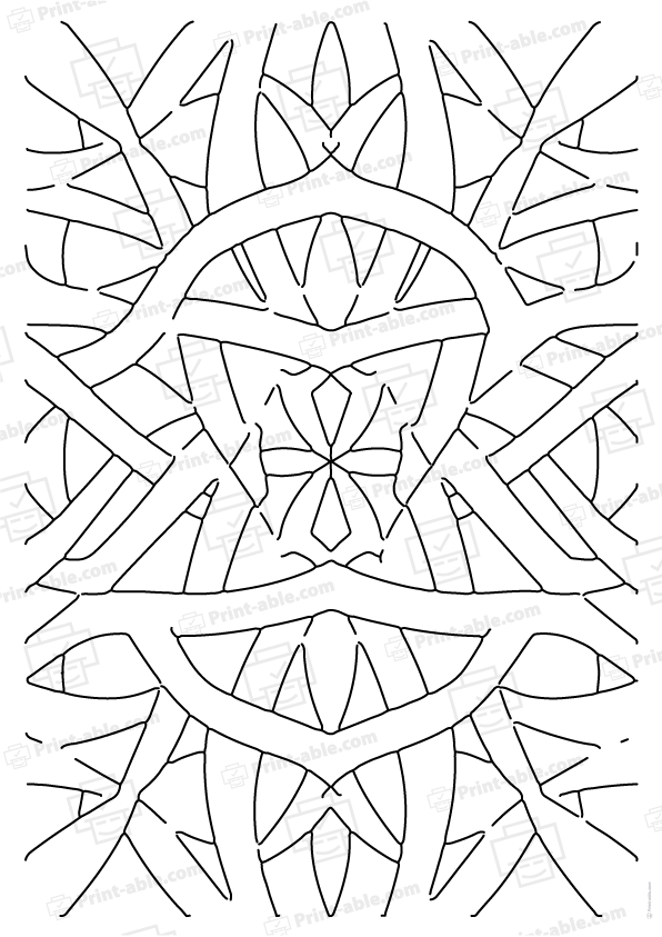 Anti Stress Zen Coloring Page Free Download