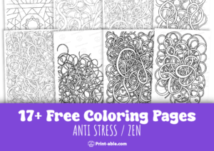 anti stress zen coloring page free download